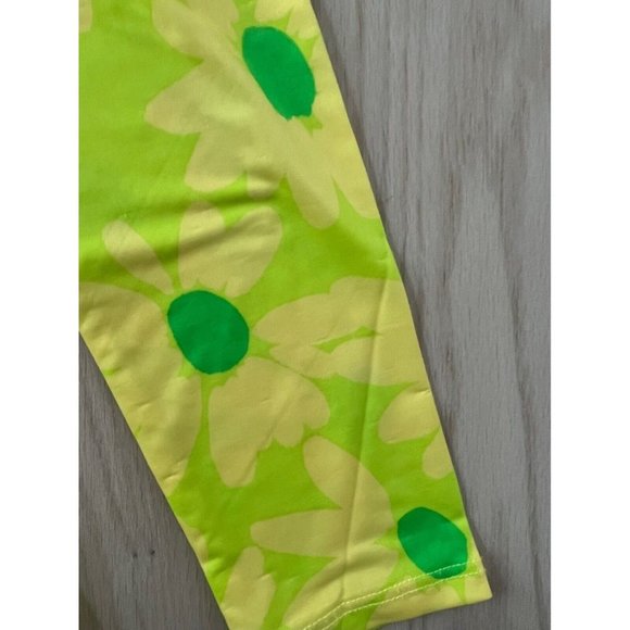 AFRM  Jodi Midi Daisy Floral Dress Neon Green - Picture 7 of 7